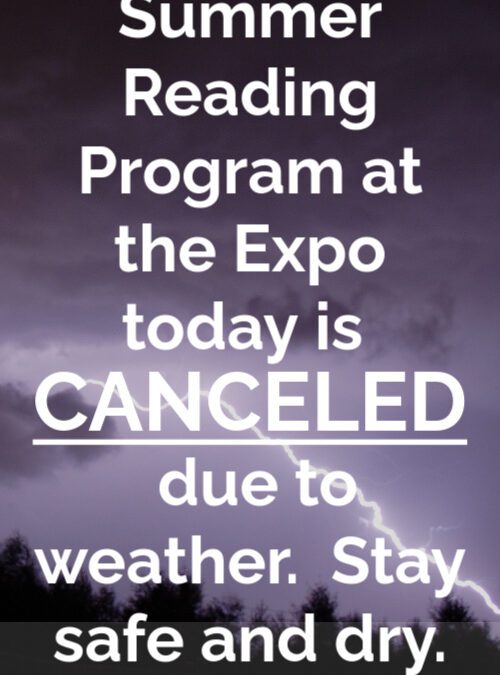 PROGRAM CANCELED TODAY