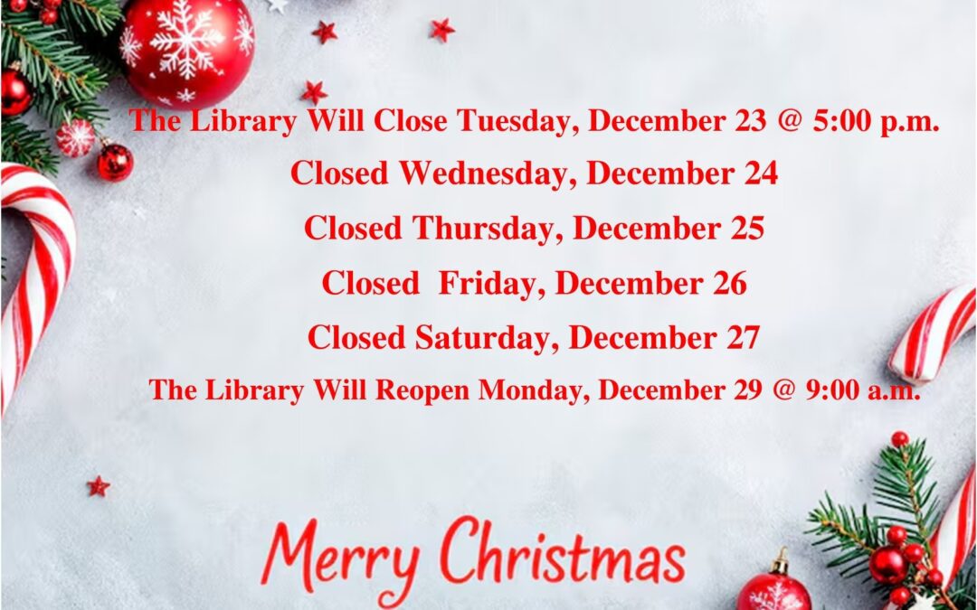 Christmas Holiday Hours