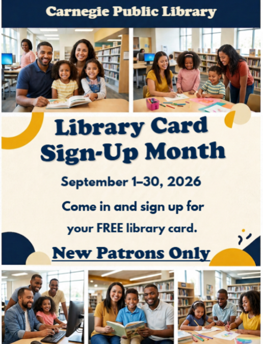 Library Card Sign-Up Month